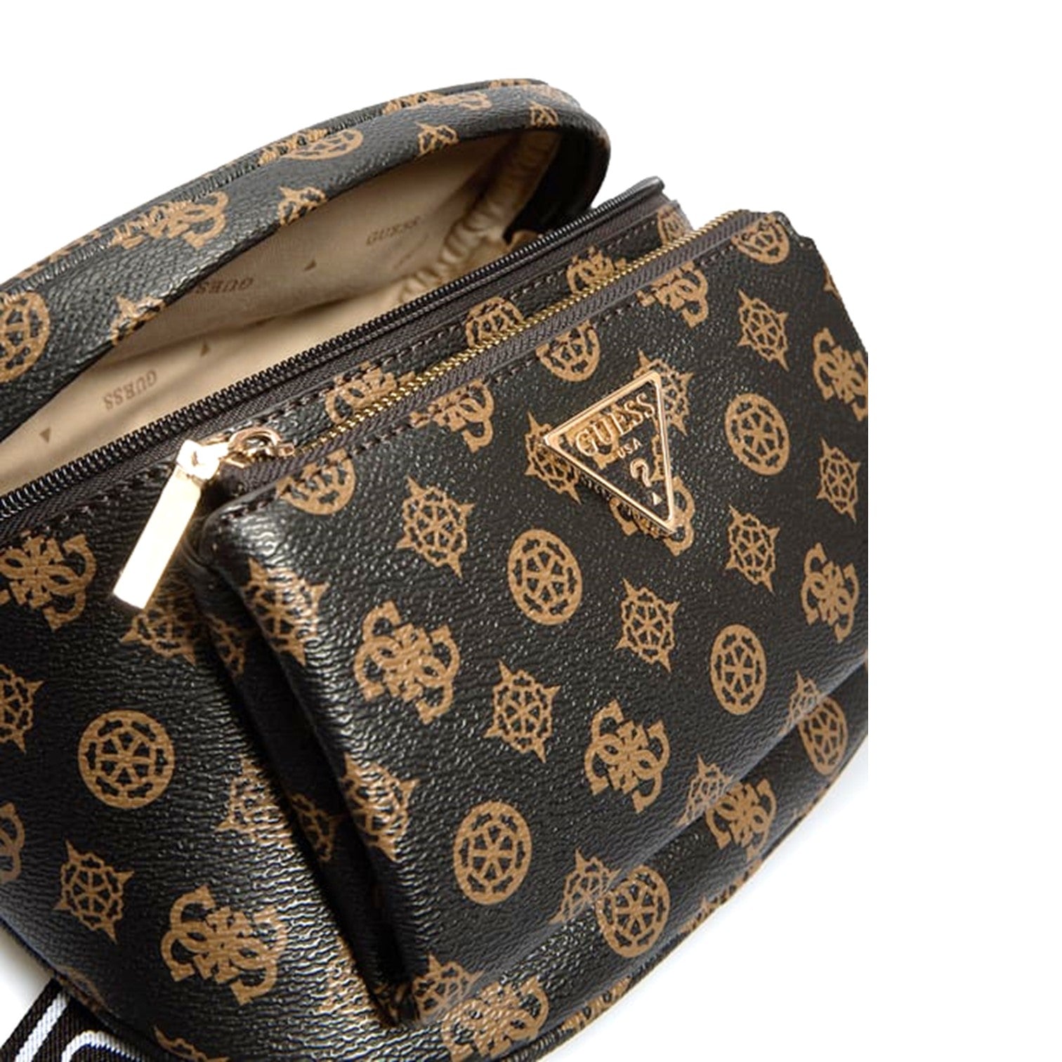 Guess Power Play Midjeväska Mörkbrun