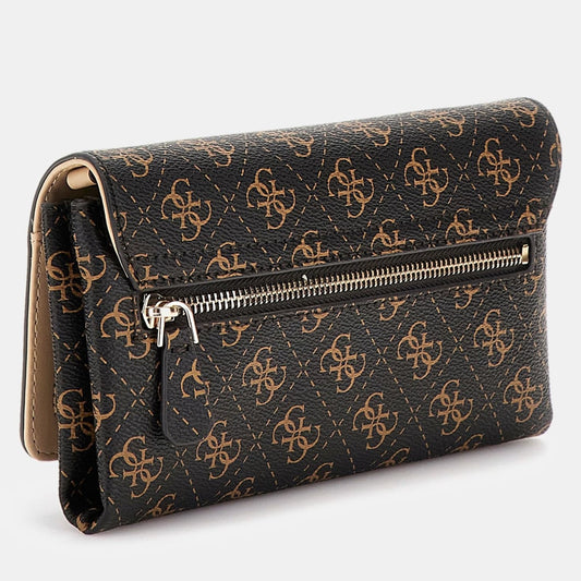 Guess Noelle Clutchväska Mörkbrun