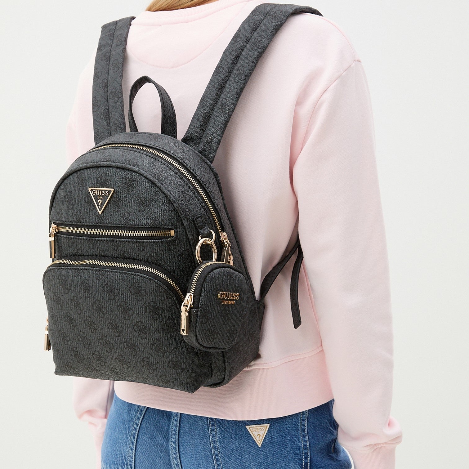 Guess Power Play Ryggsäck Medium Svart