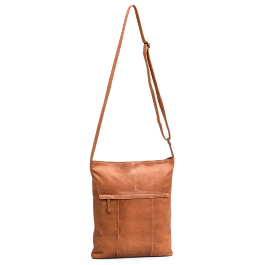 House Of Sajaco -olkalaukku, suuri, ruskea nahkaa