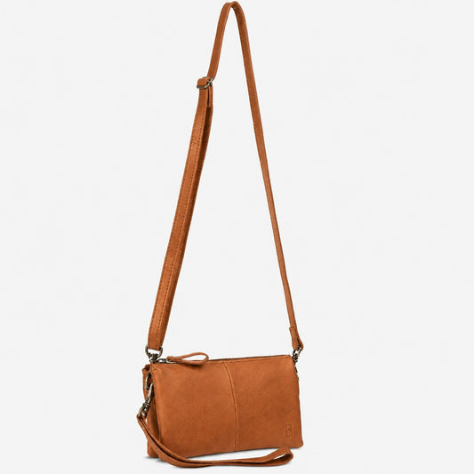House Of Sajaco Clutch med 3 lommer i brunt læder