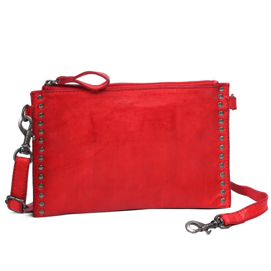 House Of Nordic Vintage Rocks Clutch i Skinn Röd