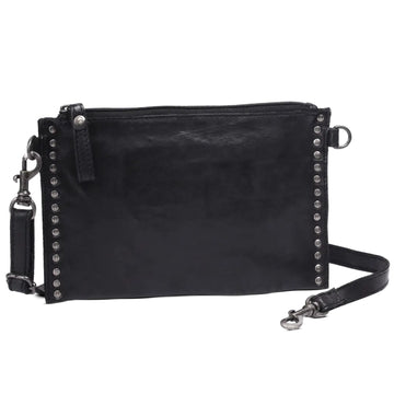 House Of Nordic Vintage Rocks Clutch i Skinn Svart
