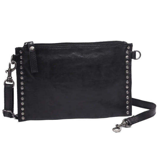 House Of Nordic Vintage Rocks Clutch i Skinn Svart