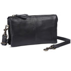 House Of Sajaco 3-taskuinen clutch-laukku, mustaa nahkaa
