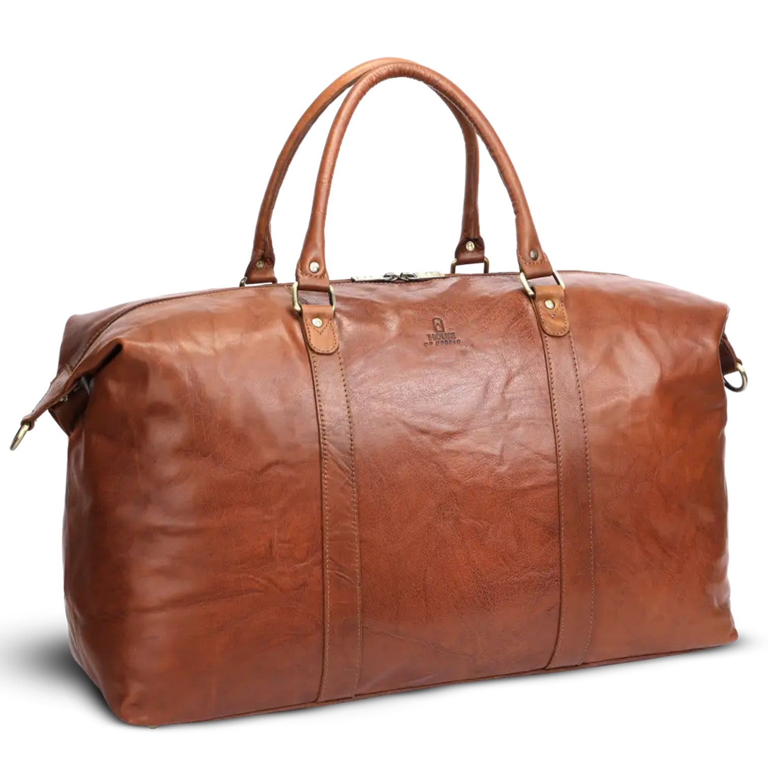 House Of Nordic Weekendbag XL Skinn Cognac
