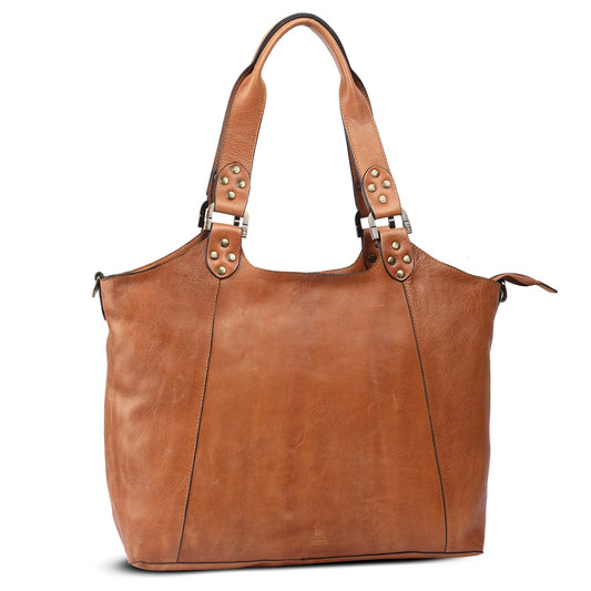 House Of Nordic Amsterdam Tote-Väska i Skinn Brun