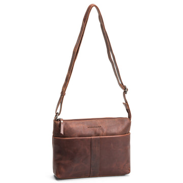 House Of Sajaco Vintage Axelremsväska Skinn Cognac