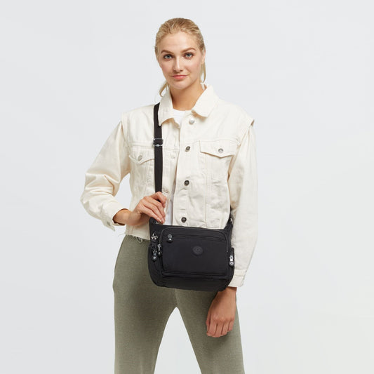 Kipling Gabbie Mellanstor Axelremsväska Svart