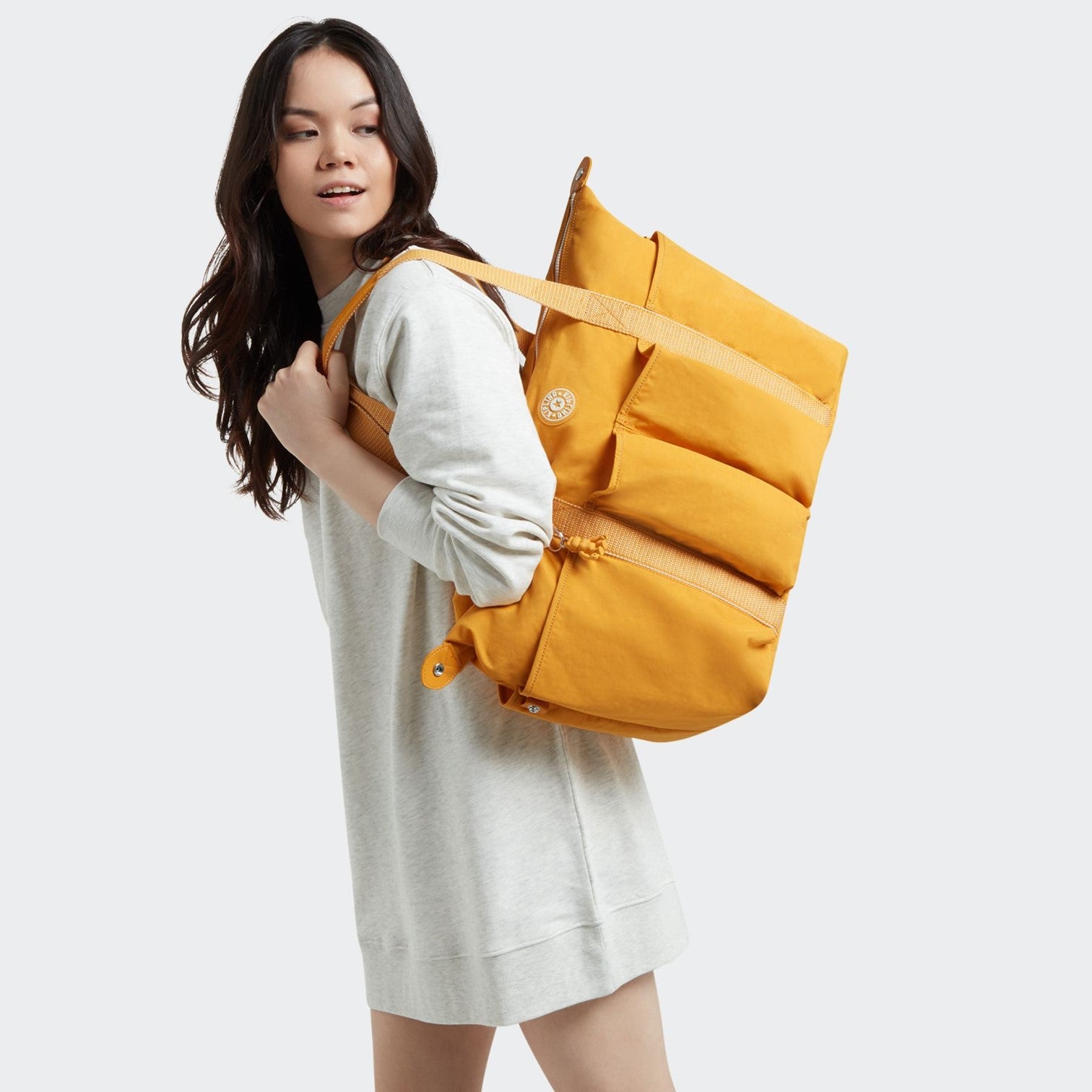 Kipling Art M Versatile Weekendbag Gul