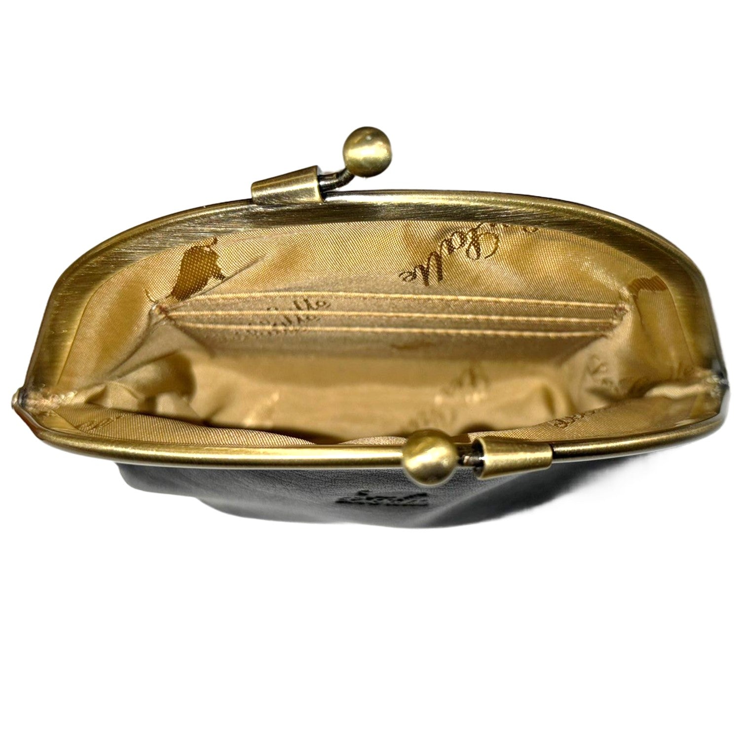 Le Salle Myntbörs i Skinn Svart