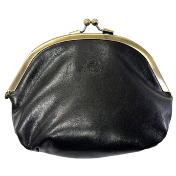 Le Salle Myntbörs i Skinn Svart