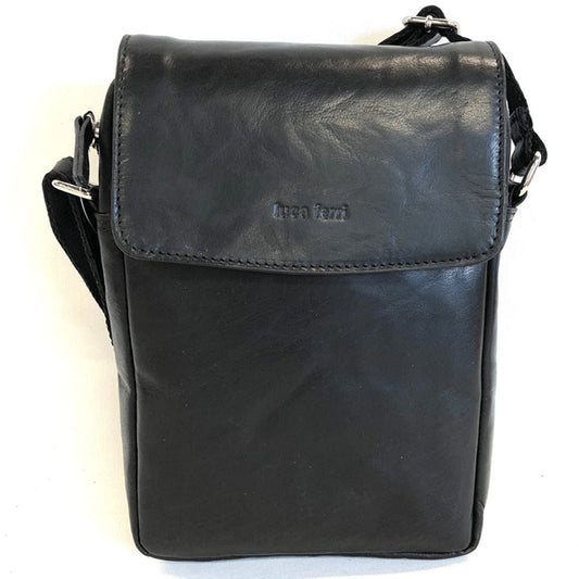 Luca Ferri LF Axelremsväska i Skinn Svart