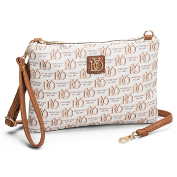 Lycke Saga Axelväska i Clutchmodell Beige