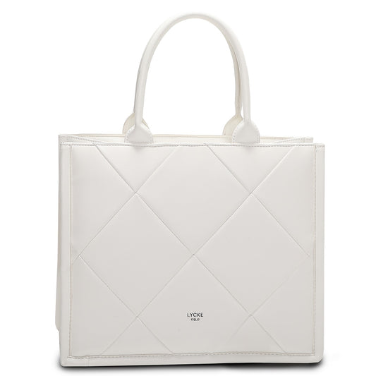 Lycke Stavern Stor Handväska Vit