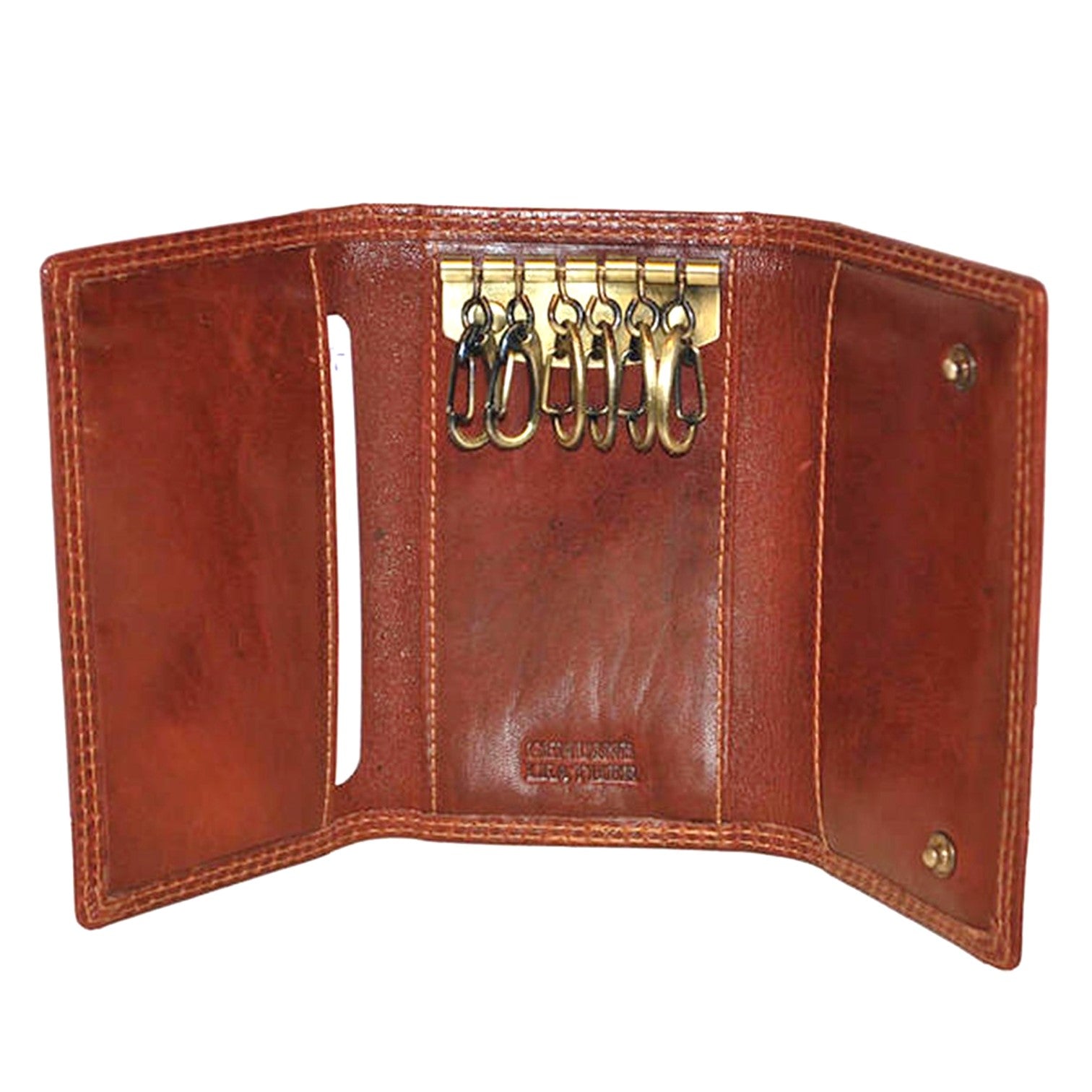 Le Salle Nyckelfodral i Skinn Cognac