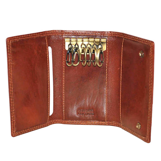 Le Salle Nyckelfodral i Skinn Cognac