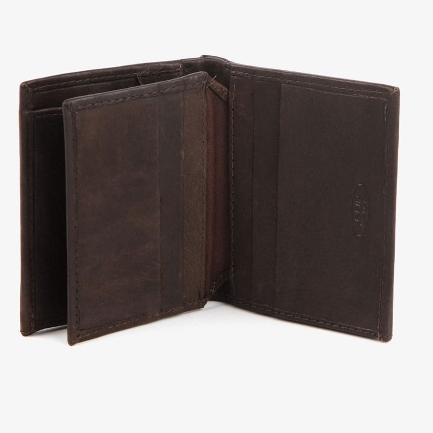 The Monte Vintage Plånbok i Skinn Liten Rfid Säker Mörkbrun