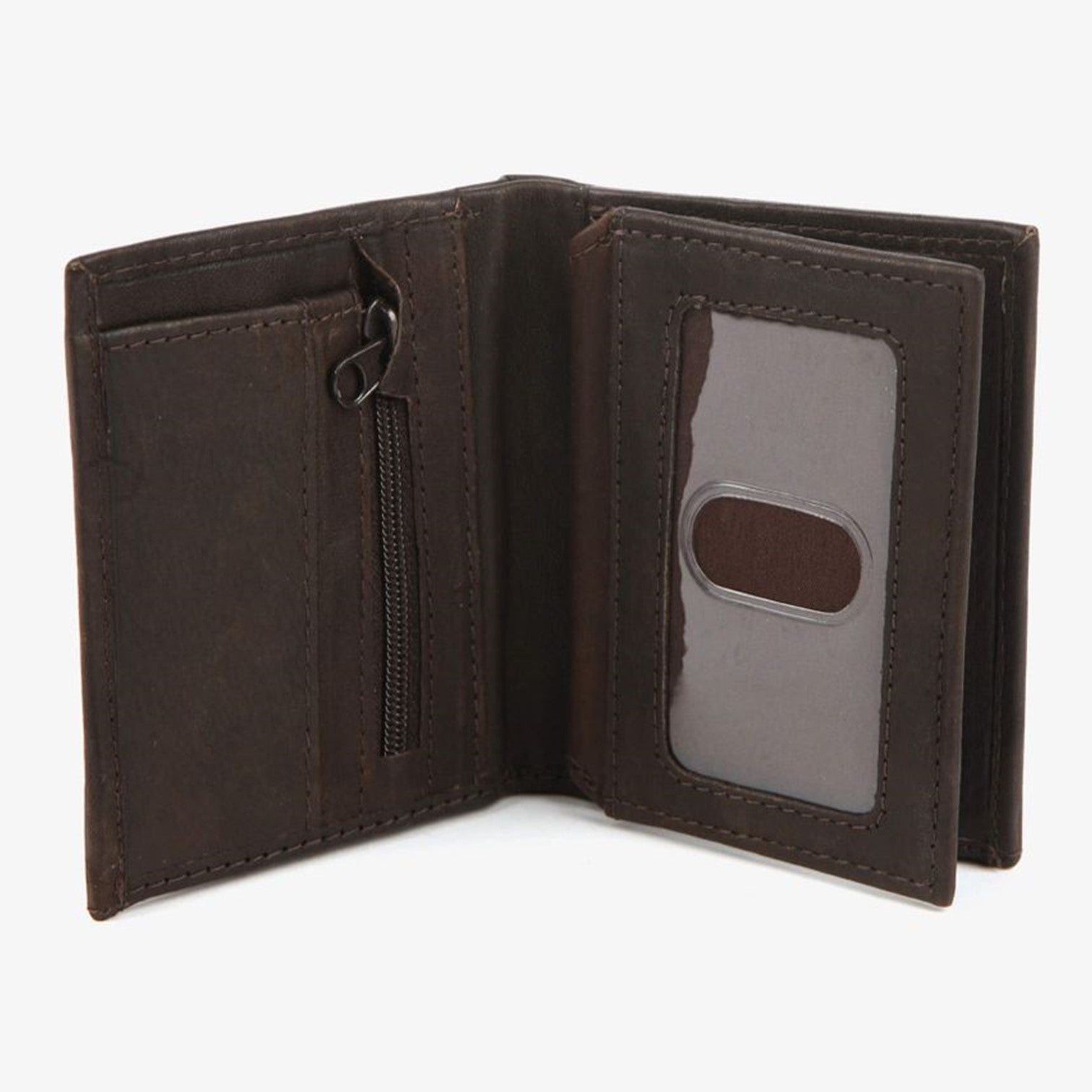 The Monte Vintage Plånbok i Skinn Liten Rfid Säker Mörkbrun