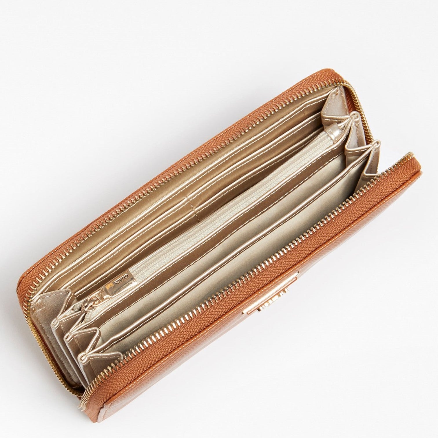 Guess Nea Plånbok Stor Cognac