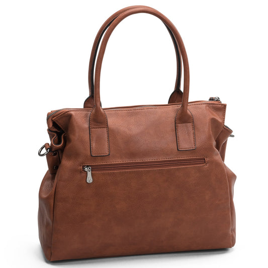 Puccini Donna Arbetsväska Datorfack Cognac