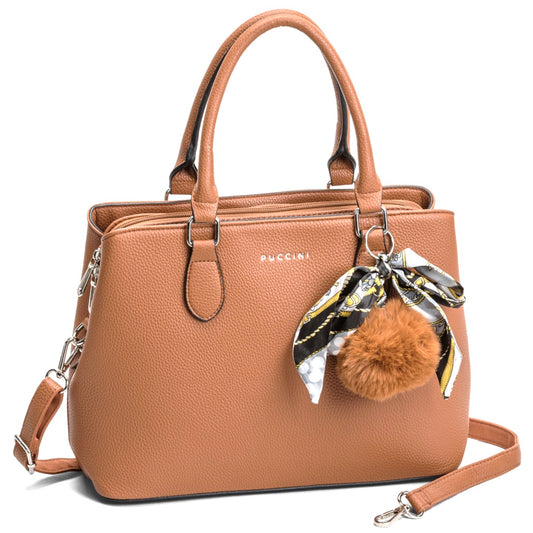 Puccini Anna Handväska Camel