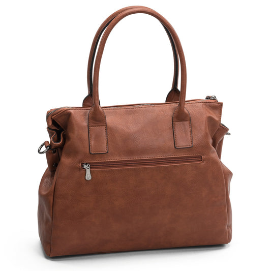 Puccini Donna Arbetsväska Datorfack Cognac