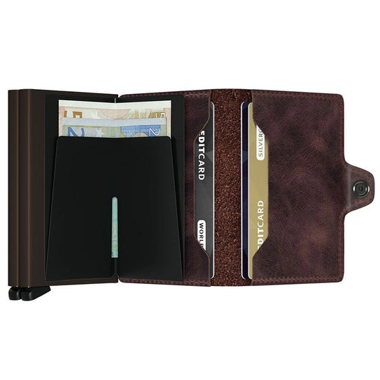 Secrid Twinwallet Skinnplånbok Vintage Chocolate