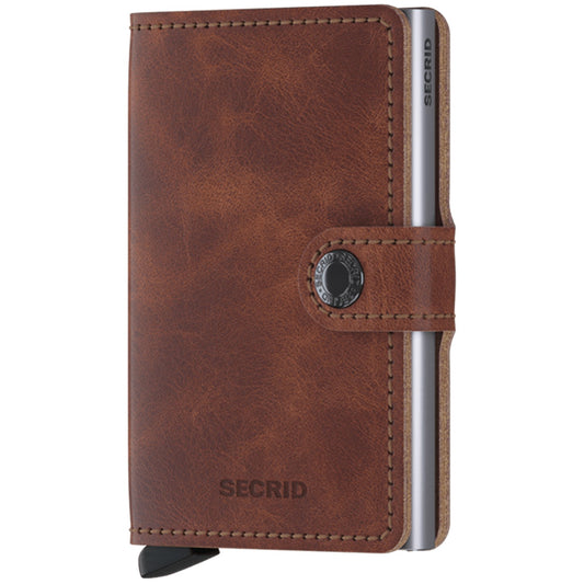 Secrid Miniwallet Skinnplånbok Vintage Brun