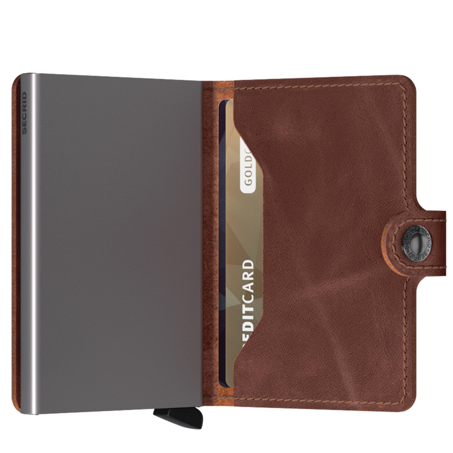 Secrid Miniwallet Skinnplånbok Vintage Brun