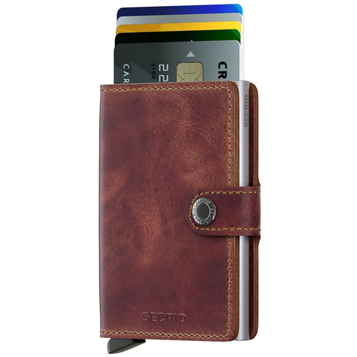 Secrid Miniwallet Skinnplånbok Vintage Brun