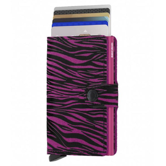 Secrid Miniwallet Skinnplånbok Zebra Fuchsia