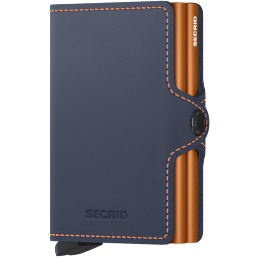 Secrid Twinwallet Matte Nightblue & Orange