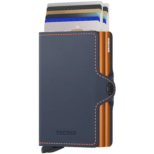 Secrid Twinwallet Matte Nightblue & Orange