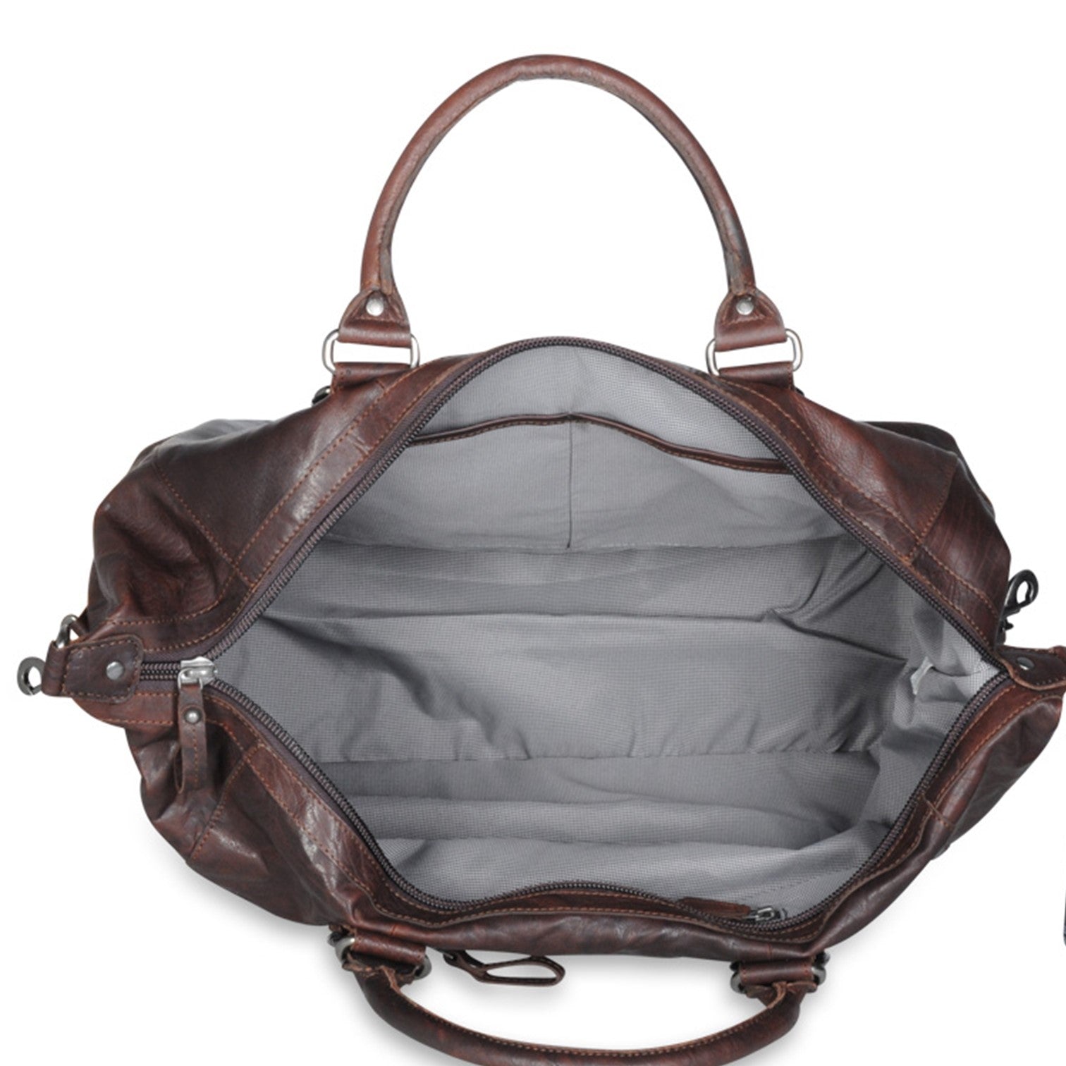 Spikes & Sparrow Cowboy Weekendbag i Skinn Brun