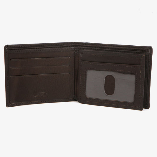 Adriatik Dollar Plånbok Liten i Skinn Brun