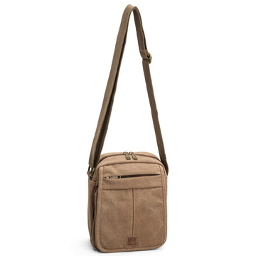 Ted Cole Canvasväska Camel