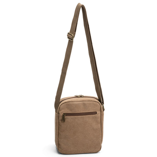 Ted Cole Canvasväska Camel