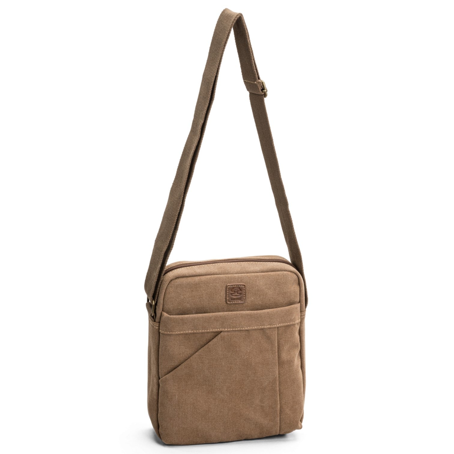 Ted Cole Canvasväska Mellanstor Camel 