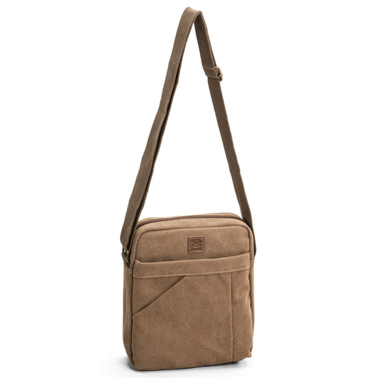 Ted Cole Canvasväska Mellanstor Camel 