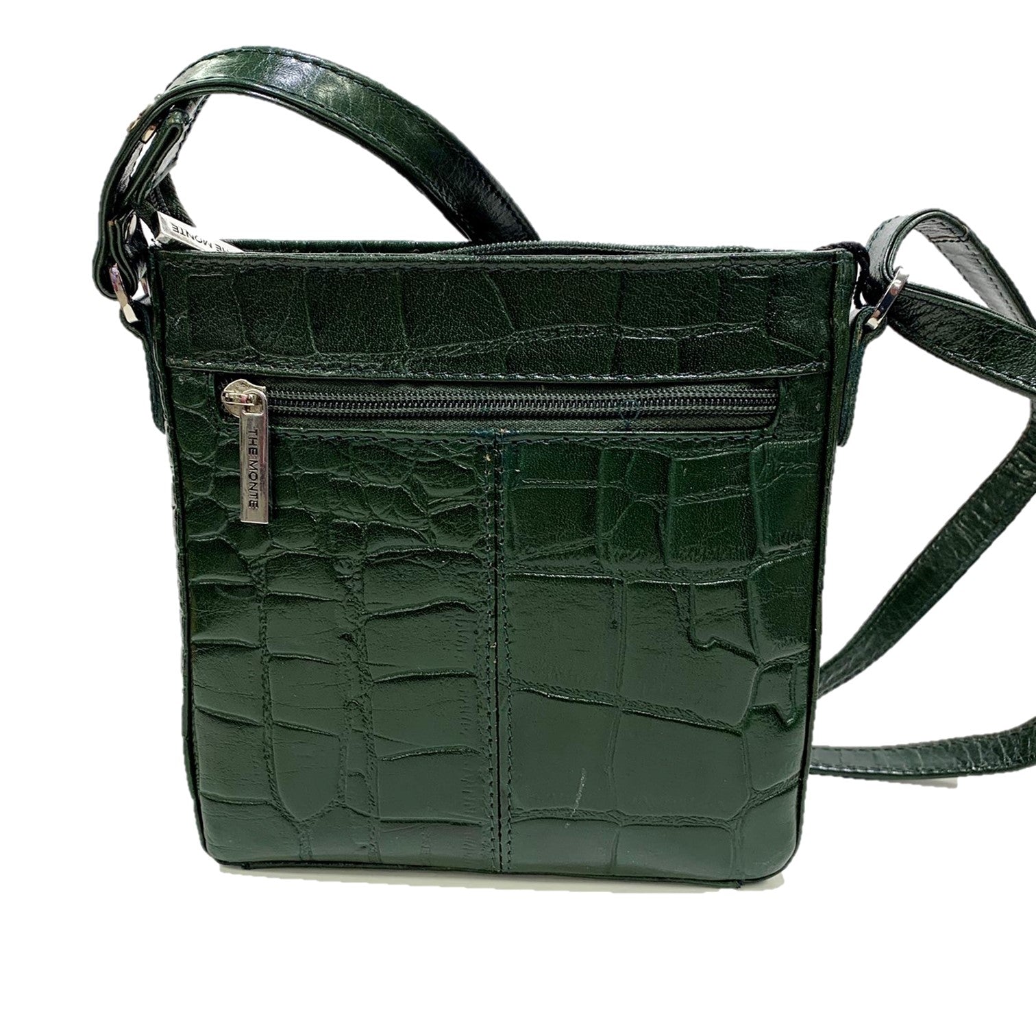 The Monte Croco Axelremsväska i Skinn Grön