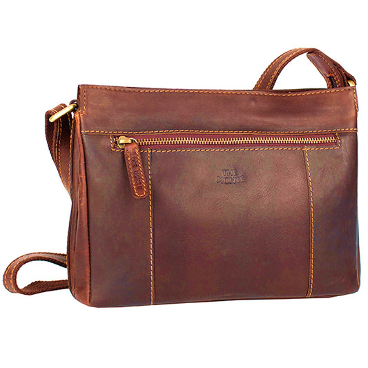 The Monte Cowboy Axelväska i Skinn Brun