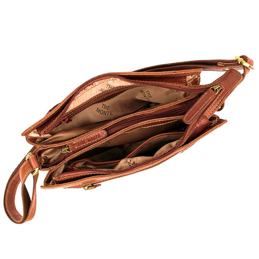 The Monte Cowboy Axelväska i Skinn Brun