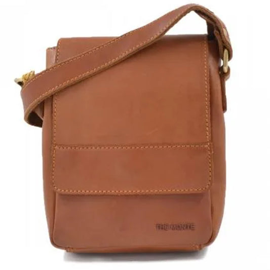 The Monte LA Axelremsväska i Skinn Cognac