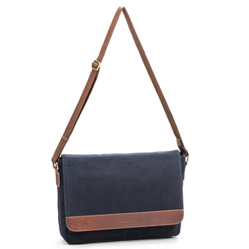 The Monte Messengerväska Marinblå