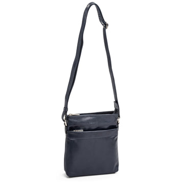 The Monte Lea Axelremsväska i Skinn Marinblå