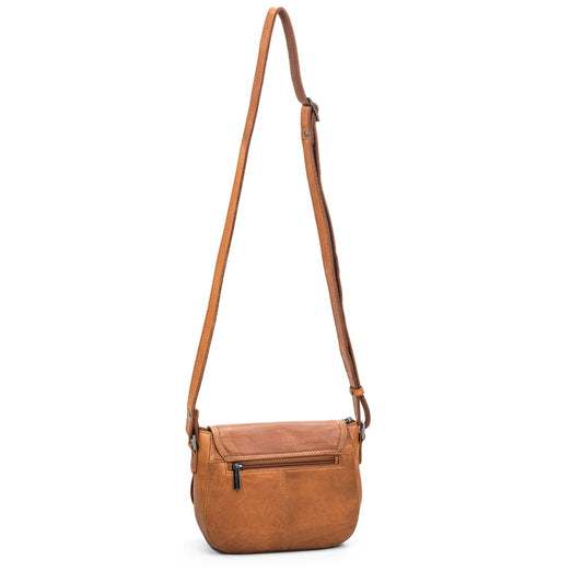 The Monte 1980 Klaffväska i Skinn Valnötsbrun