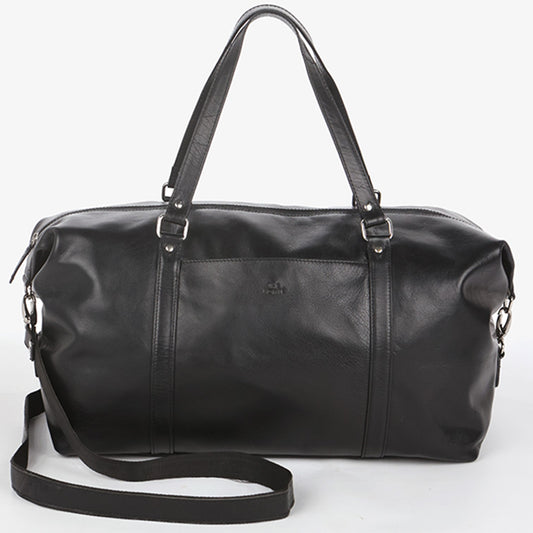 The Monte New York Weekendbag i Skinn Svart