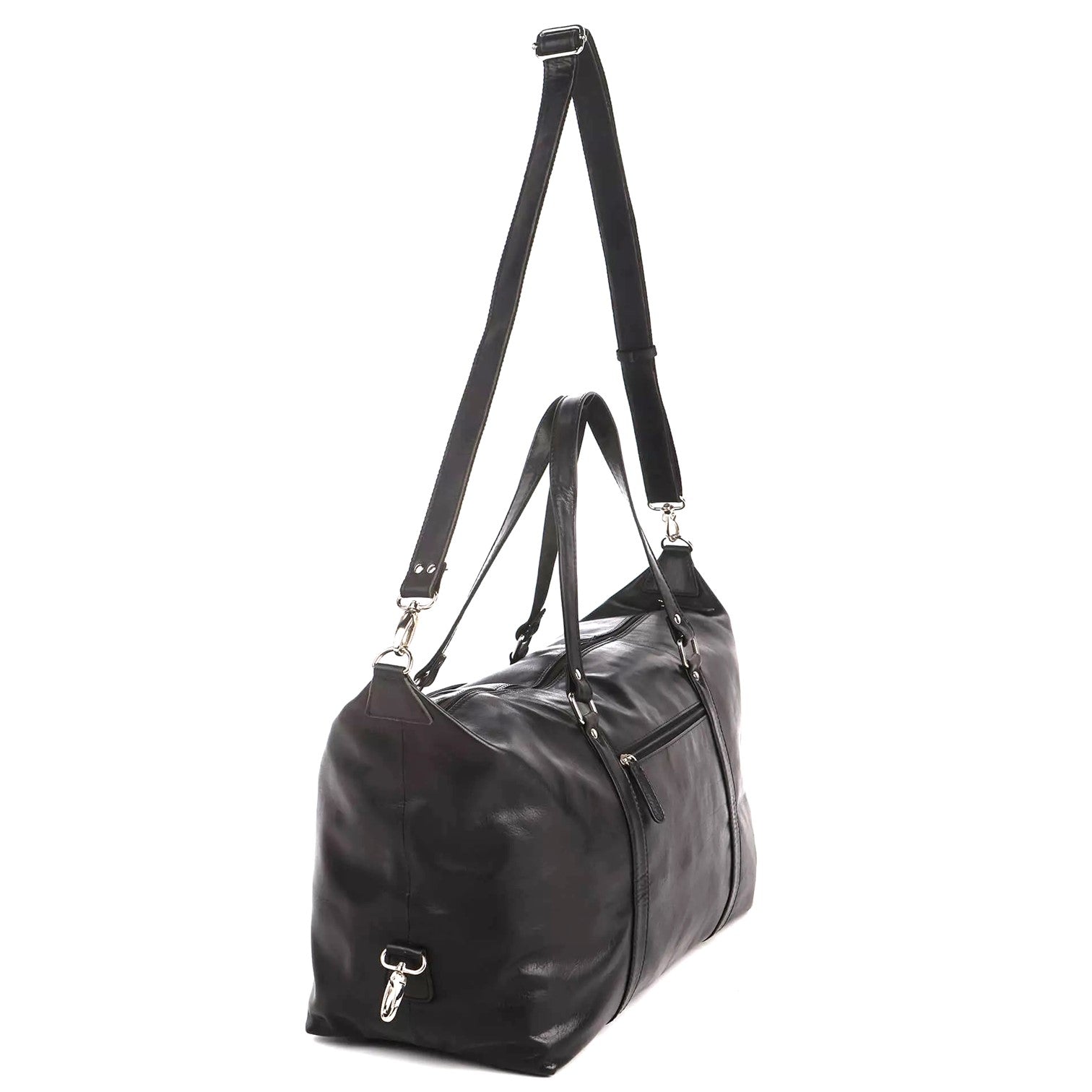 The Monte New York Weekendbag i Skinn Svart