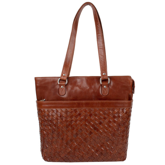 The Monte Braid Handväska Stor i Skinn Bridge